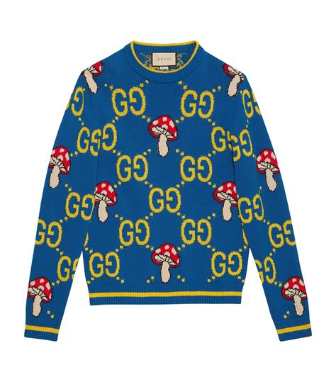 gucci sweater colorful|gucci sweater price.